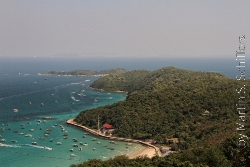 Koh Larn Panorama über die Bucht Bild 1